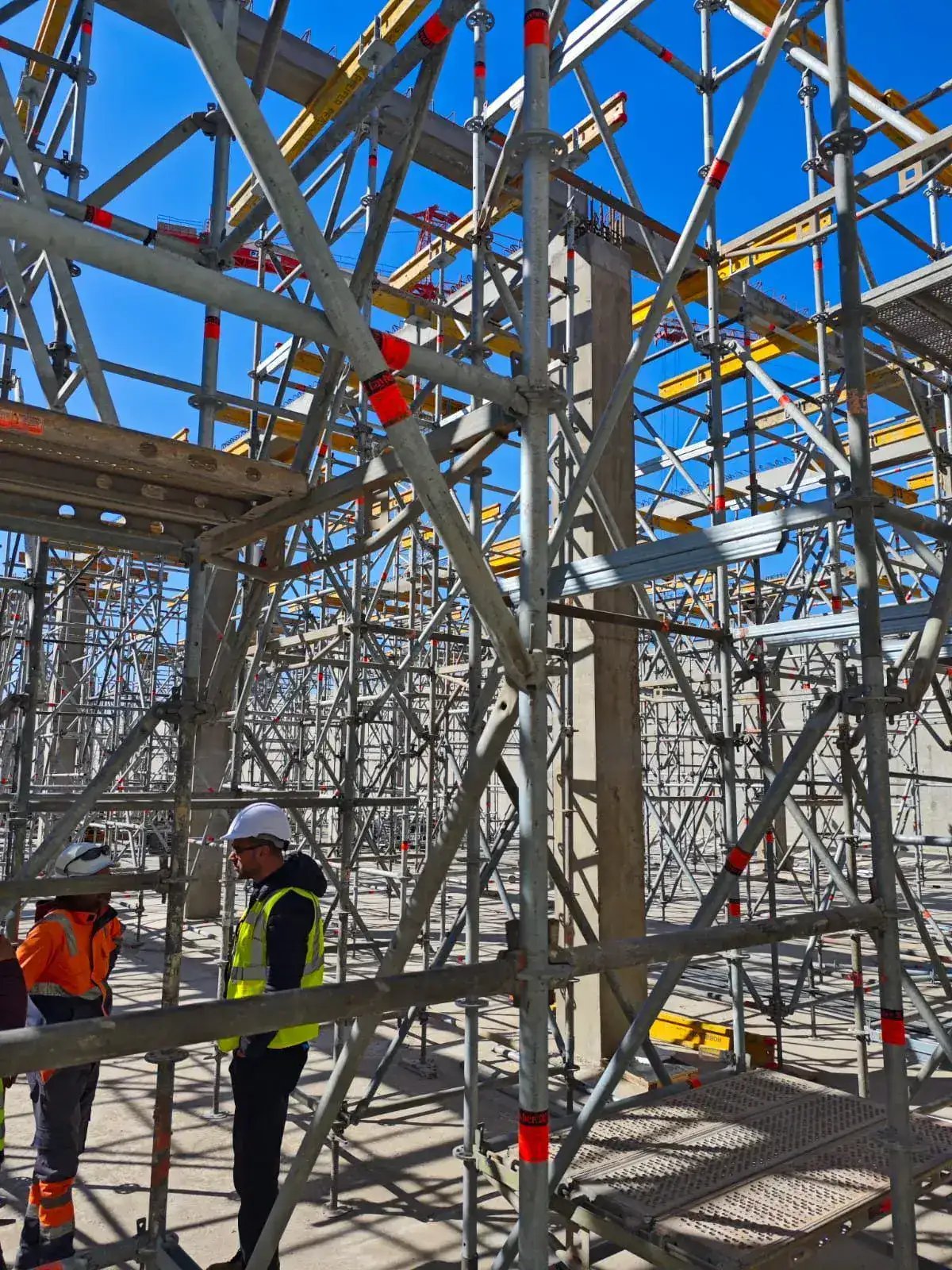 Montage échafaudage Kenovas - grand chantier